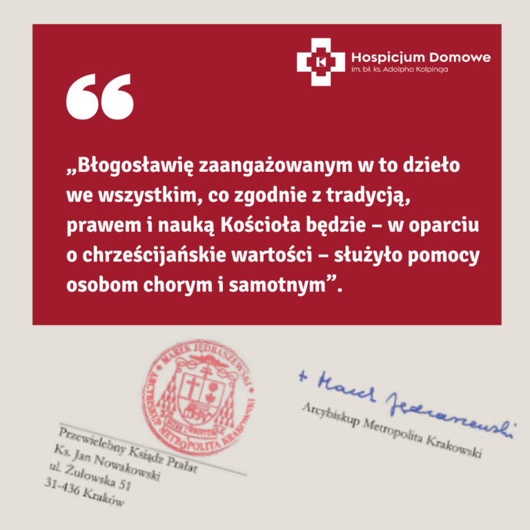 Błogosławieństwo od abpa Marka Jędraszewskiego